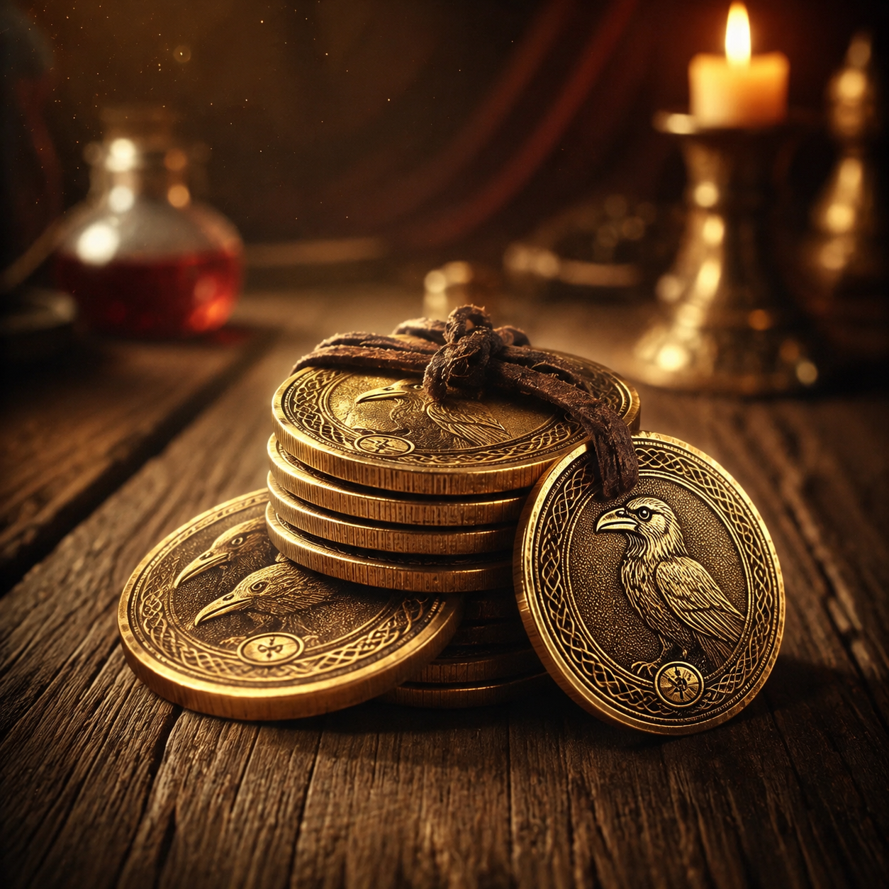 Handful of Raven Coins